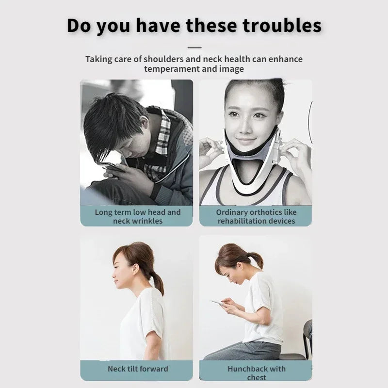 Adjustable Cervical Traction Device Neck Support Stretcher Retractor Collar Spine Posture Correction Pain Relif Neck Traine