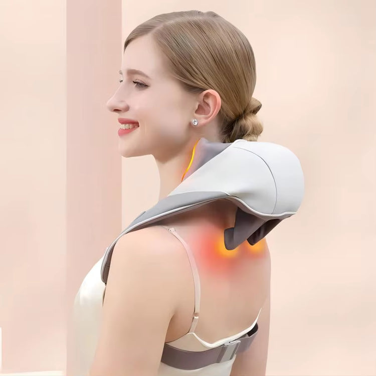 Wireless Neck Shoulder and Back Massager Brushless Motor 6D Deep Tissue Kneading Massage Pillow Shawl Best Gifts for Women Men